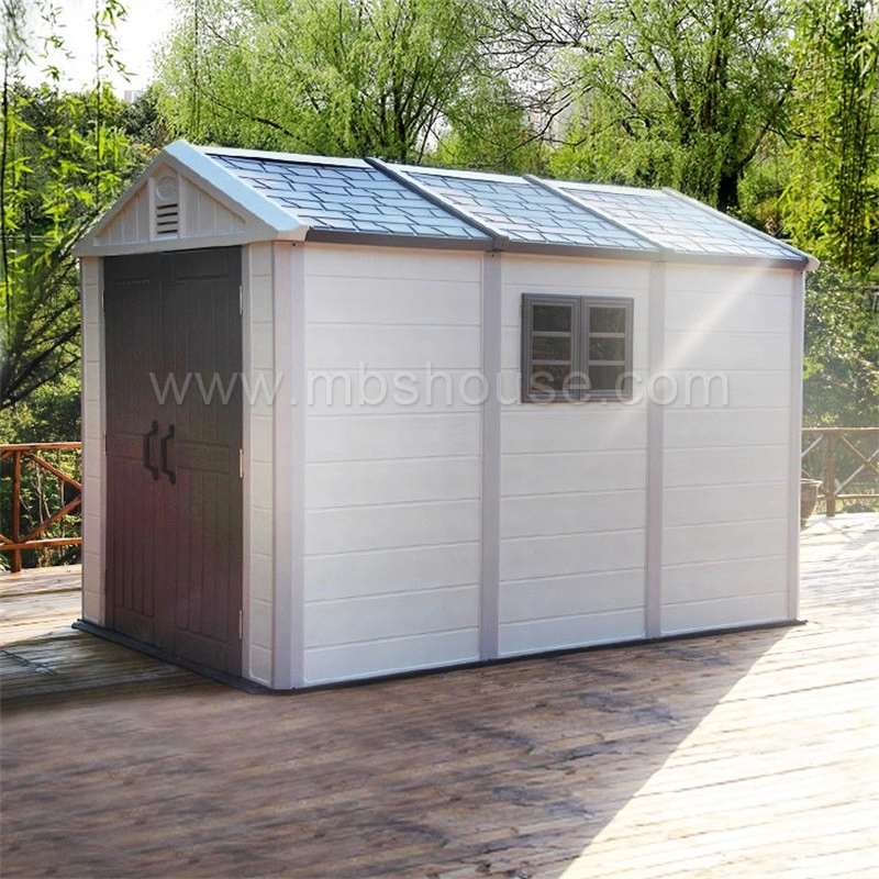 Νέο σχέδιο σε χαμηλού κόστους αποθήκευση εργαλείων υψηλής ποιότητας HDPE Πλαστικό υπόστεγο κήπου Προκατασκευασμένο σπίτι κατασκευασμένο στην Κίνα
