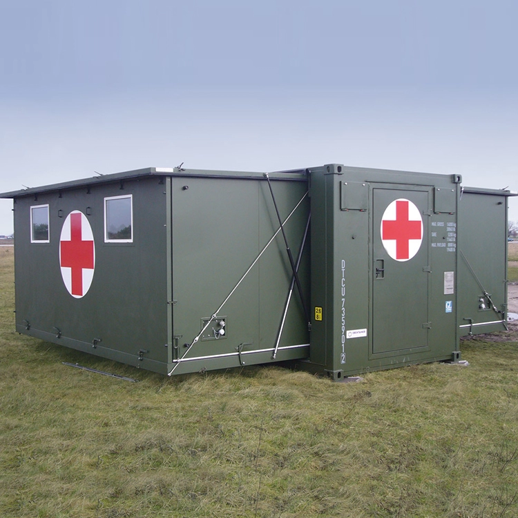 προκατασκευασμένο ιατρικό νοσοκομείο επεκτάσιμο δοχείο για πεδίο μάχης