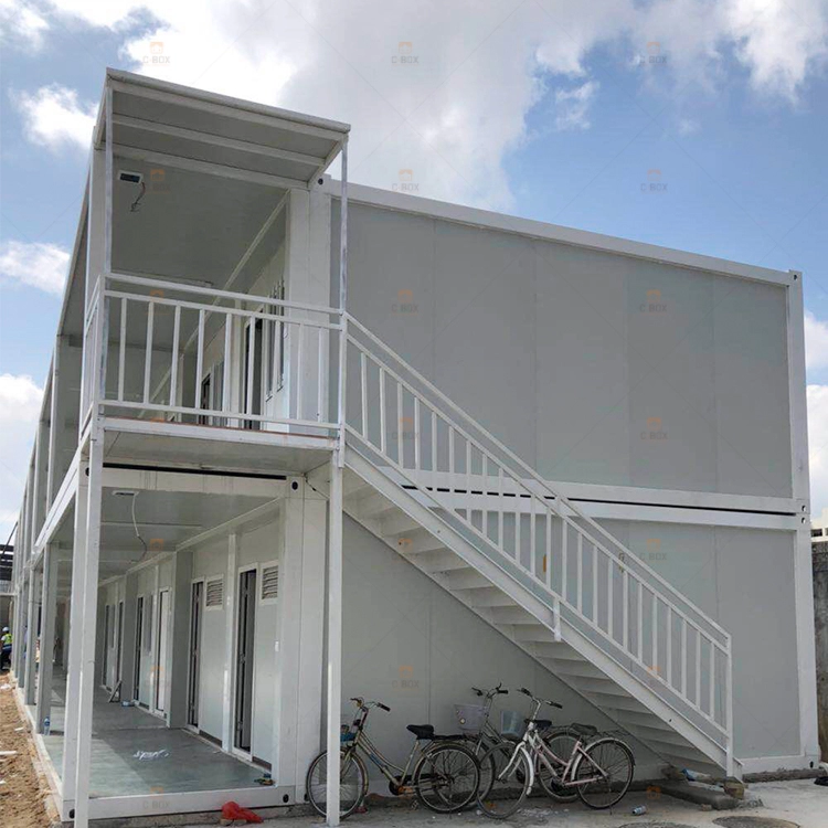 2 ορόφων Προκατασκευασμένα Modular Σπίτια Δοχεία για Γραφεία