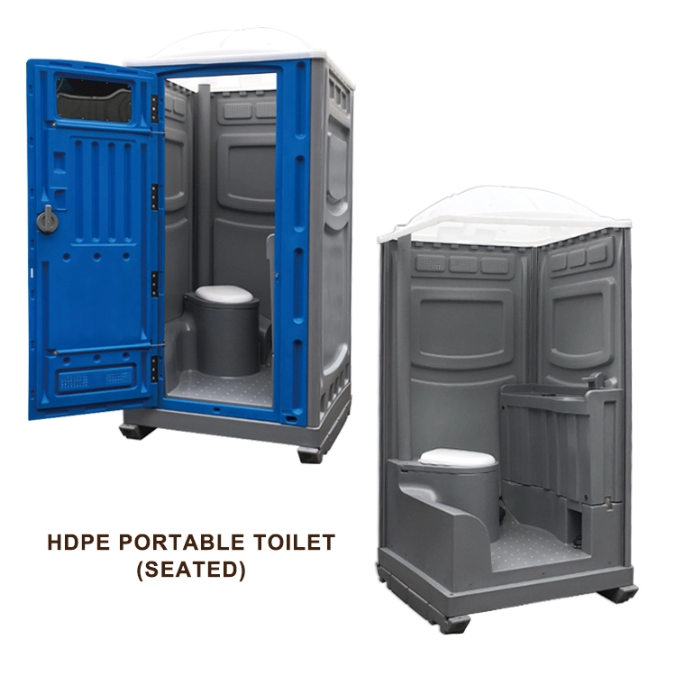 Κινέζικη κινητή εξωτερική τουαλέτα Camping Δημόσια προσωρινή πλαστική φορητή καμπίνα τουαλετών
