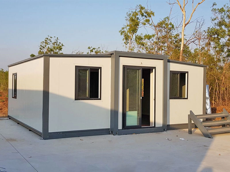 Προκατασκευασμένα τροχόσπιτα μήκους 20 ποδιών με αναδιπλούμενο σπίτι με δύο υπνοδωμάτια