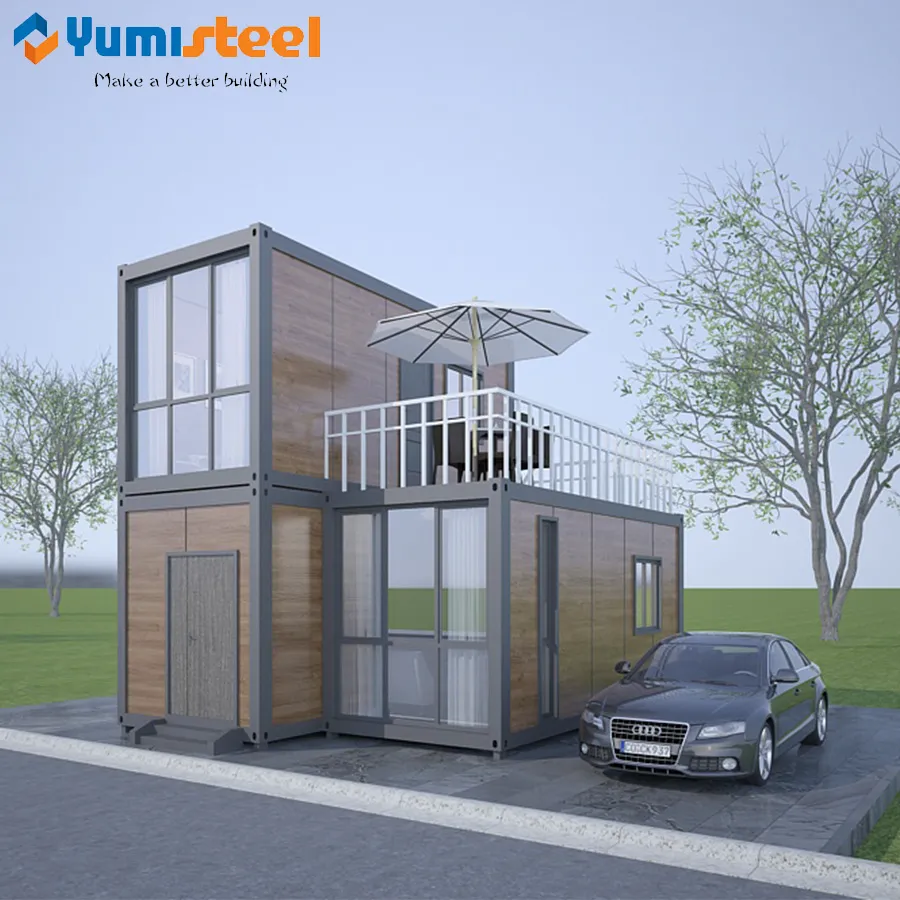 Προκατασκευασμένο Διώροφο Σπίτι Container για Βίλα