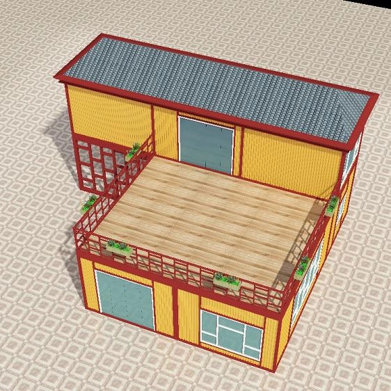 Προσαρμόσιμο Σπίτι κοντέινερ με προκατασκευασμένες μεταλλικές κατασκευές για γραφείο και διαβίωση
