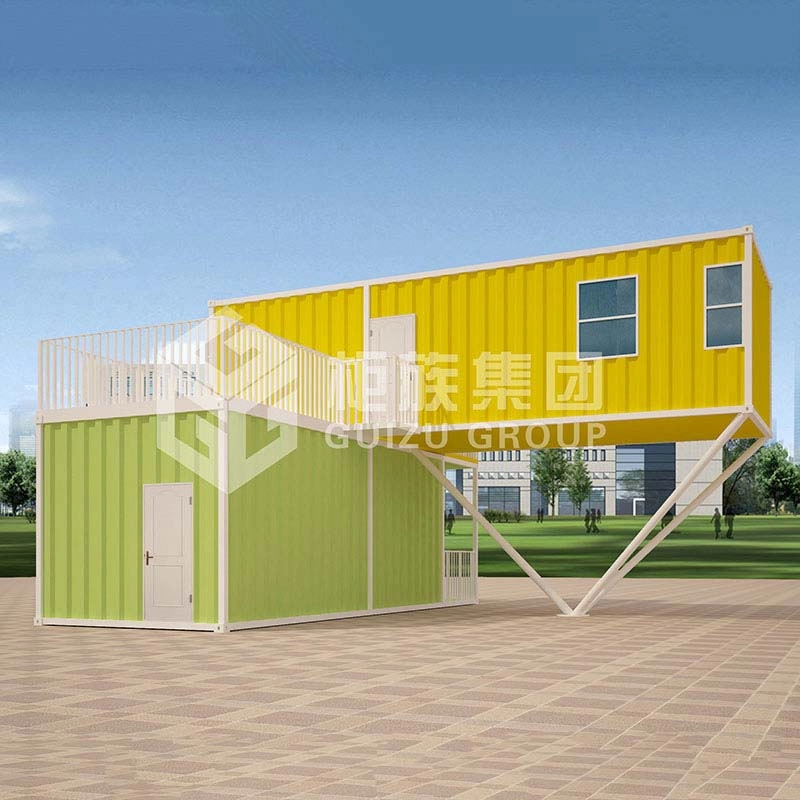 China Manufacturer Duplex Container τροποποιημένο προκατασκευασμένο σπίτι για διαβίωση με χάλυβα