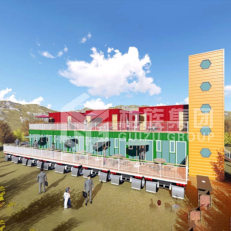 China Prefabricated Movable Stylish Container Seaside Beach Hotel