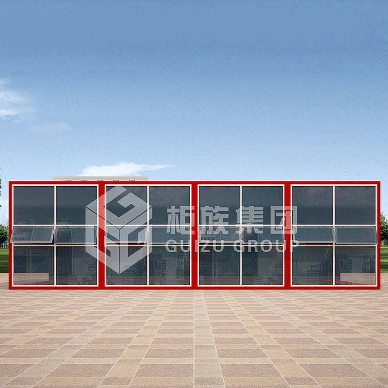 ODM China Factory Customized Prefabricated Mobile Shipping Container House για γραφείο με γαλλικά παράθυρα