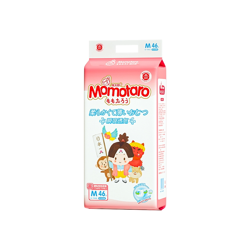 Momotaro super soft πάνες μωρών L 40 τεμαχίων