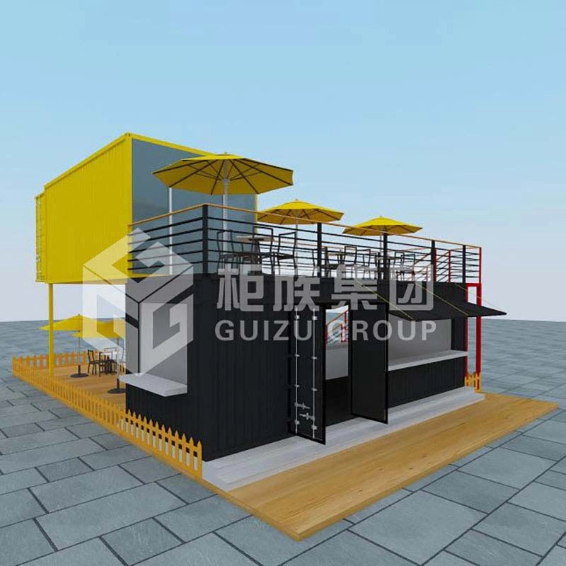 Προσαρμοσμένο διώροφο Modular Shipping Container Restaurant