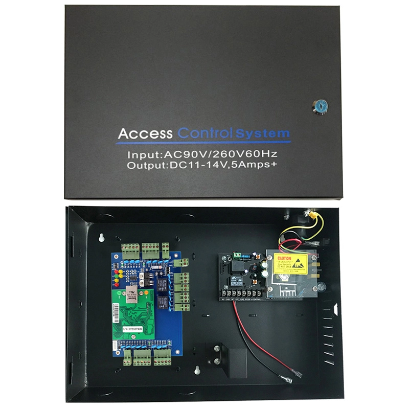 Πίνακας ελέγχου πρόσβασης RFID δικτύου 2 θυρών με τροφοδοτικό πρόσβασης AC110V/220V