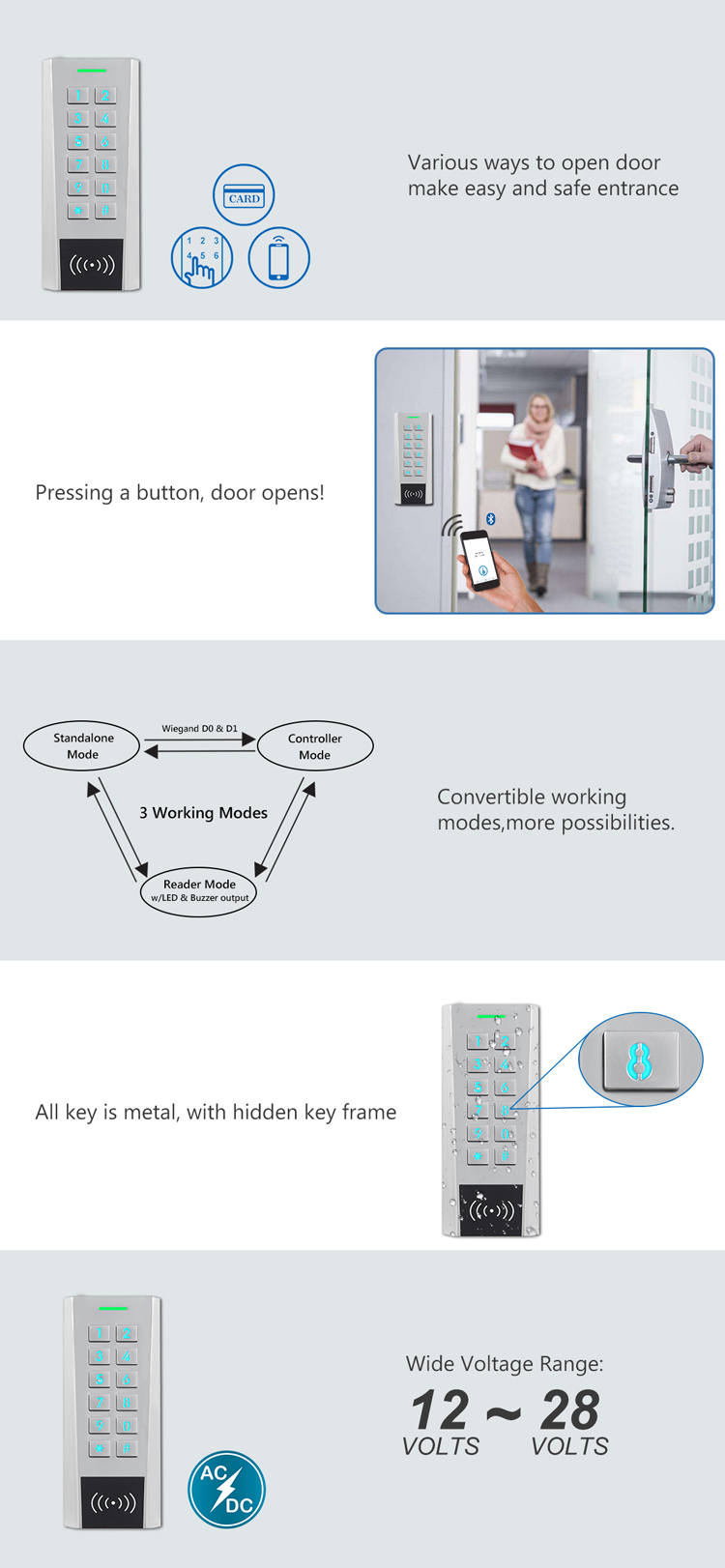 Bluetooth Metal Access Control