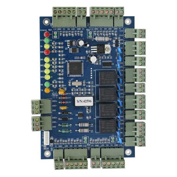 RS485 Access Control Board for 4 Door Used Support 20.000 Users