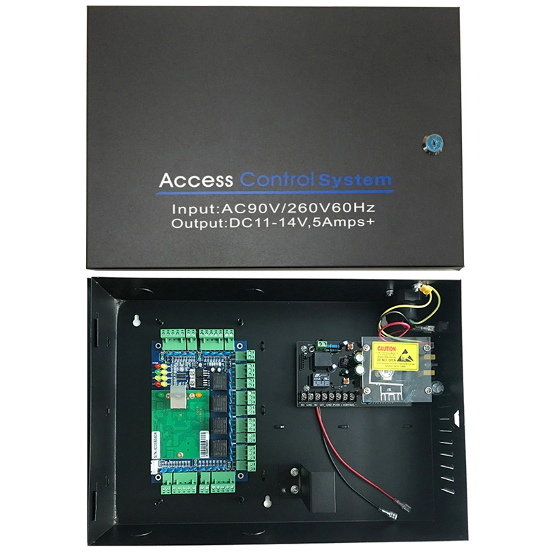 Δίκτυο TCP/IP με υπολογιστή με τέσσερις πόρτες Wiegand Access Control Board with Access Power Supply Box