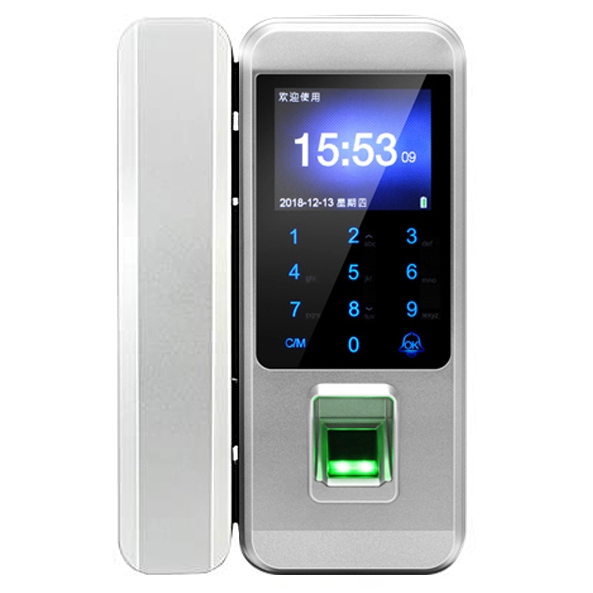 Ψηφιακή κλειδαριά γυάλινης πόρτας με δακτυλικά αποτυπώματα και υποστήριξη USB