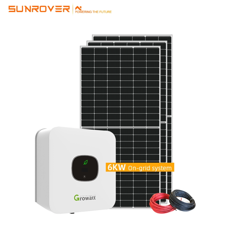 Εργοστασιακή τιμή 6KW Solar On Grid Panel System για το σπίτι