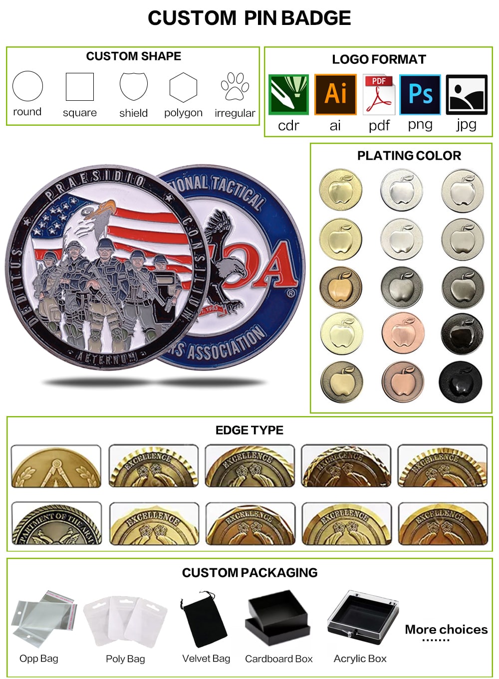 λαμπερά ασημένια αναμνηστικά νομίσματα