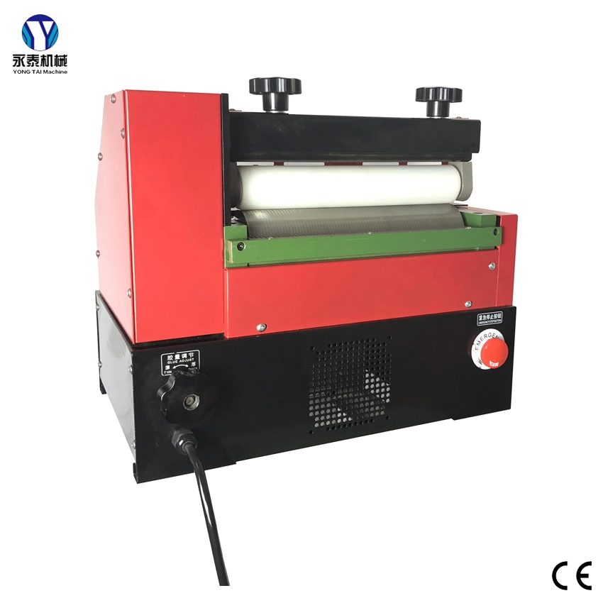 YT-GL860 600mm Face Mask Strip Gluing Hot Melt Glue Roller Coater Machine