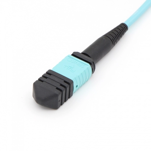 12 Fiber MPO(Male)-6LC Duplex OM3 Multi-mode Optic Fiber Harness Fan-out/Breakout Cable
